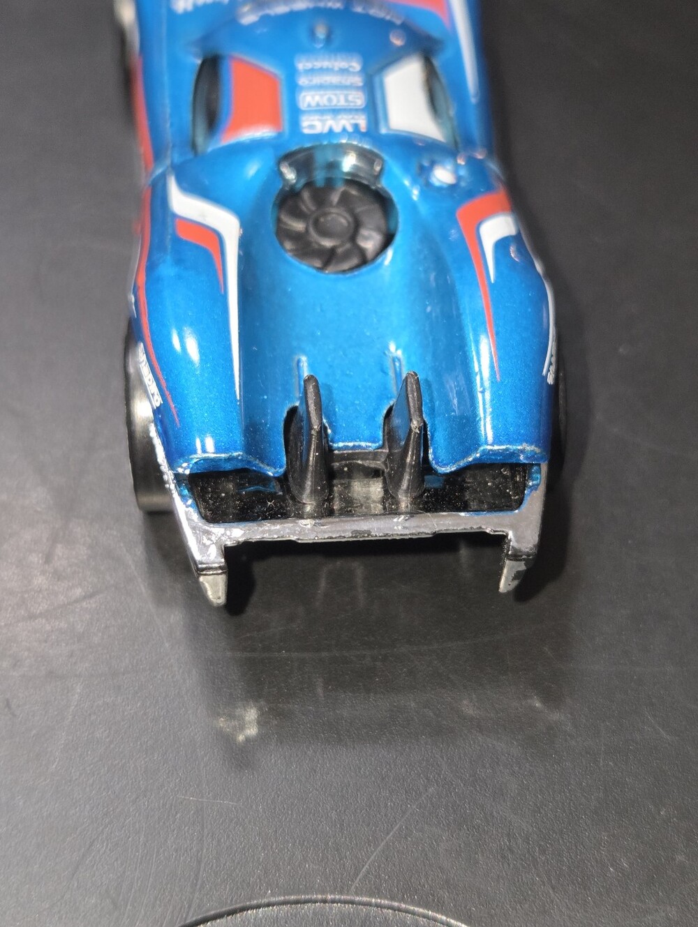 2007 Mattel Hotwheels 1186 Prototype H 24 1/64 Diecast Car Toy metallic blue - Picture 12 of 16